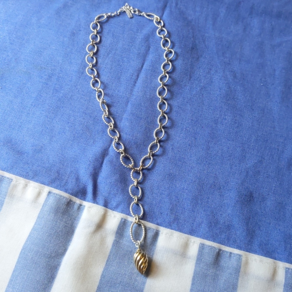 Napier gold and silver tone nautical necklace